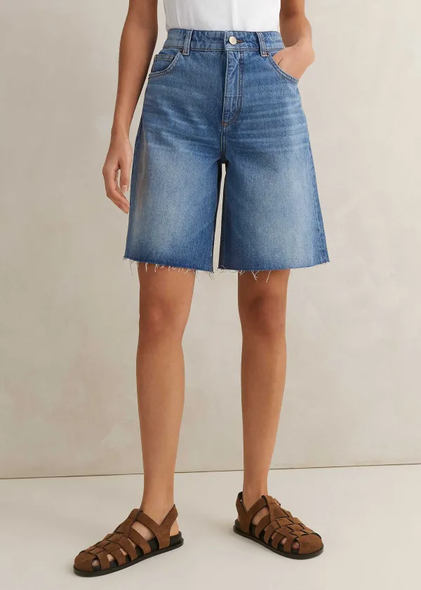 denim_highrise_bermuda_short_2.webp ME+EM Denim High-Rise Bermuda Short | Women Shorts