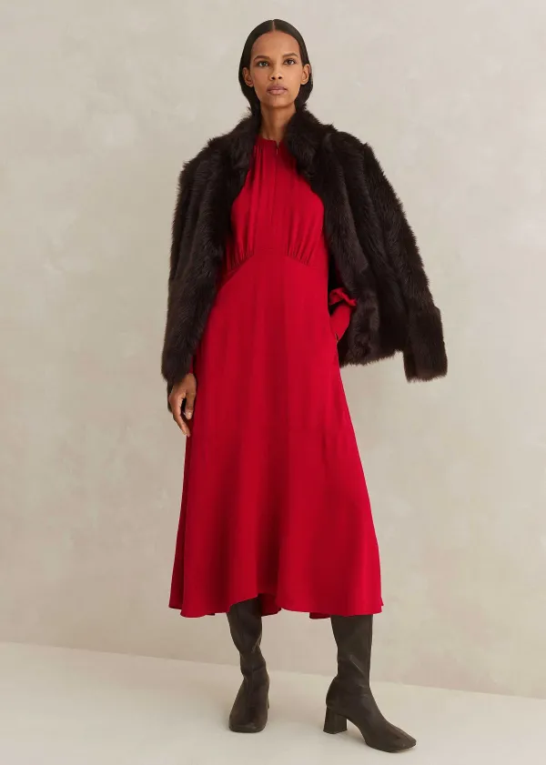 elegant_panelled_midi_dress_2.webp ME+EM Elegant Panelled Midi Dress | Women Midi Dresses