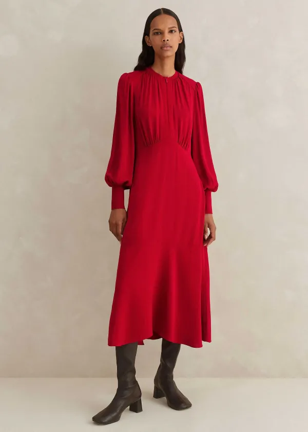 elegant_panelled_midi_dress_3.webp ME+EM Elegant Panelled Midi Dress | Women Midi Dresses