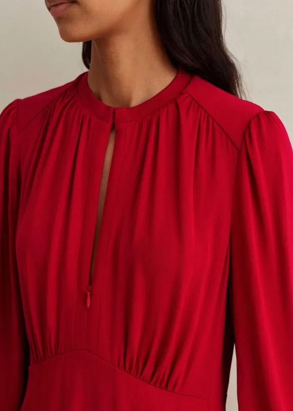 elegant_panelled_midi_dress_4.webp ME+EM Elegant Panelled Midi Dress | Women Midi Dresses