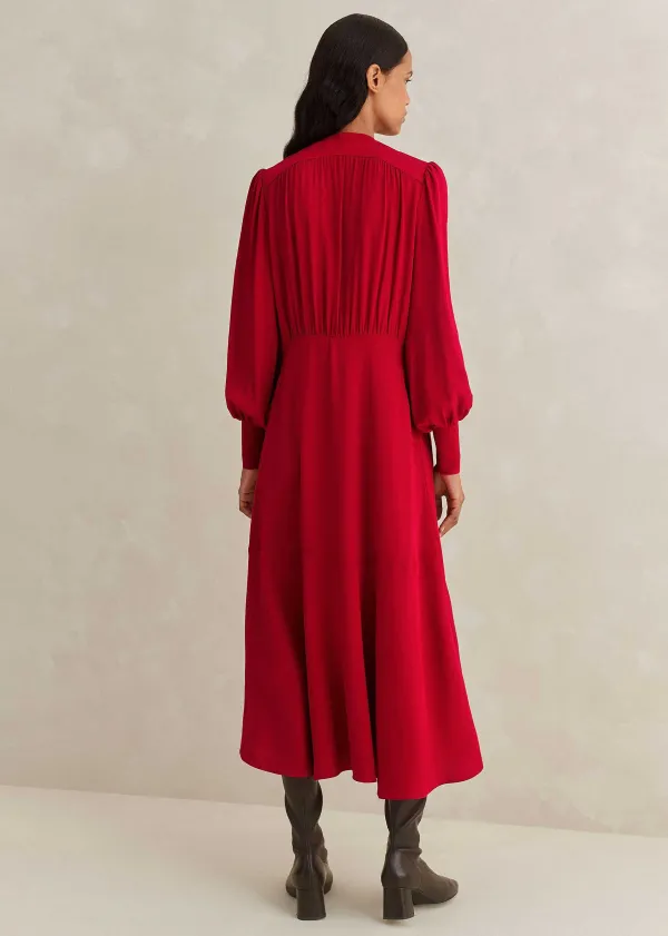 elegant_panelled_midi_dress_6.webp ME+EM Elegant Panelled Midi Dress | Women Midi Dresses