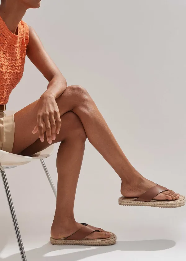 ME+EM Espadrille Flip Flop | Women Flat Shoes