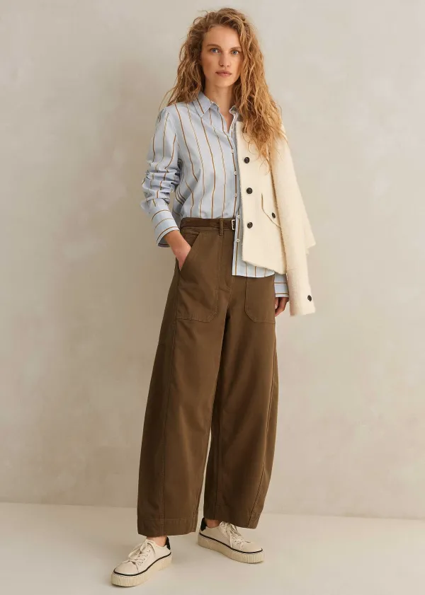 ME+EM Fine Stripe Shirt | Women Shirts