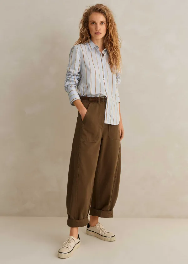 ME+EM Fine Stripe Shirt | Women Shirts