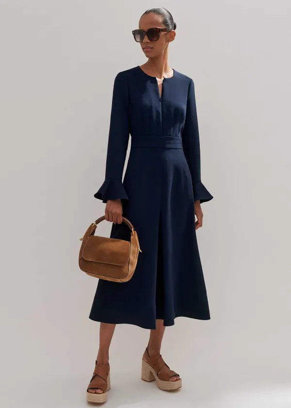 fluid_crepe_elegant_midi_dress_2.webp ME+EM Fluid Crepe Elegant Midi Dress | Women Midi Dresses