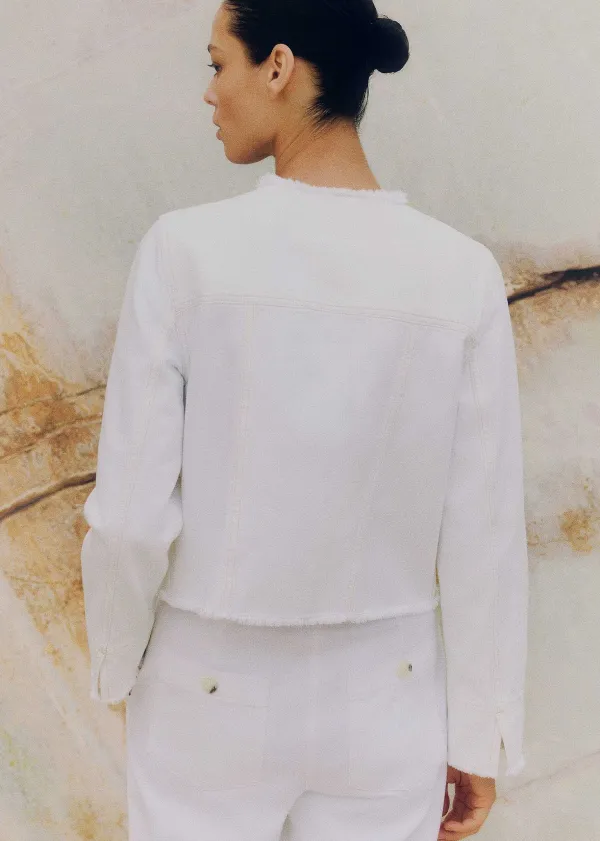 frayed_edge_denim_crop_jacket_3.webp ME+EM Frayed Edge Denim Crop Jacket | Women Crop Jackets