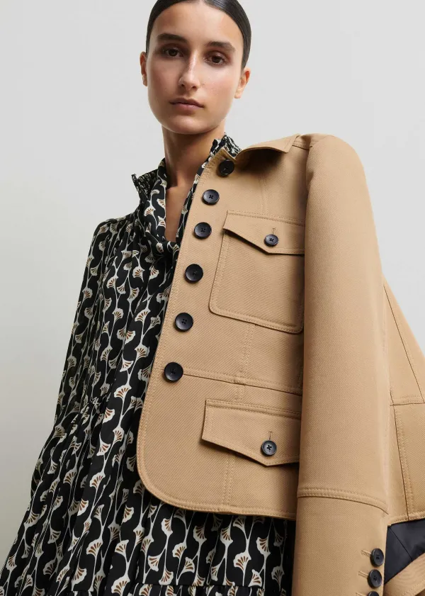 ginko_leaf_print_short_swing_dress__belt_5.webp ME+EM Ginko Leaf Print Short Swing Dress + Belt | Women Short Dresses