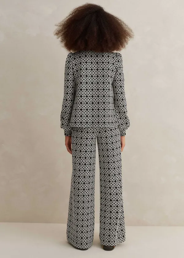 ME+EM Graphic Jacquard Travel Tailoring Co-Ord | Women Suits And Co-Ords
