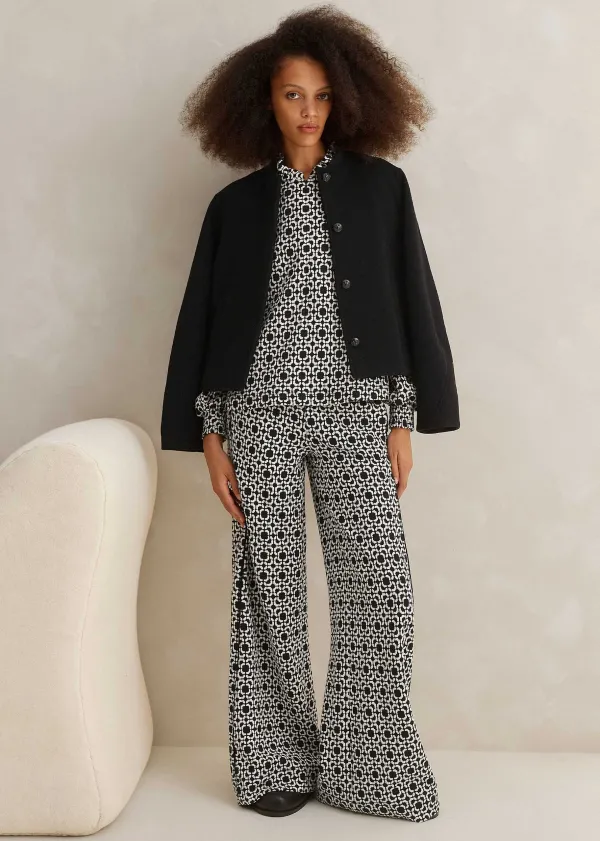 ME+EM Graphic Jacquard Travel Tailoring Co-Ord | Women Suits And Co-Ords
