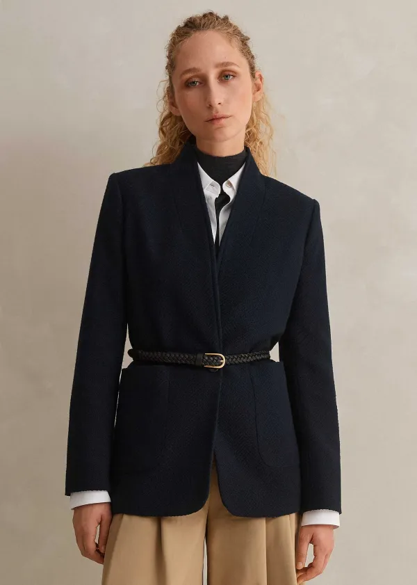 herringbone_deconstructed_cardigan_blazer_2.webp ME+EM Herringbone Deconstructed Cardigan Blazer | Women Blazers