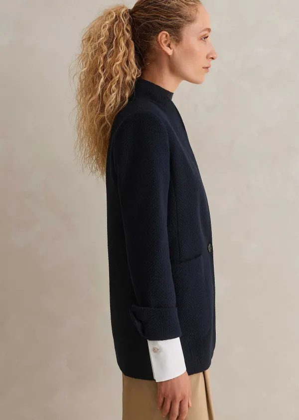 herringbone_deconstructed_cardigan_blazer_3.webp ME+EM Herringbone Deconstructed Cardigan Blazer | Women Blazers