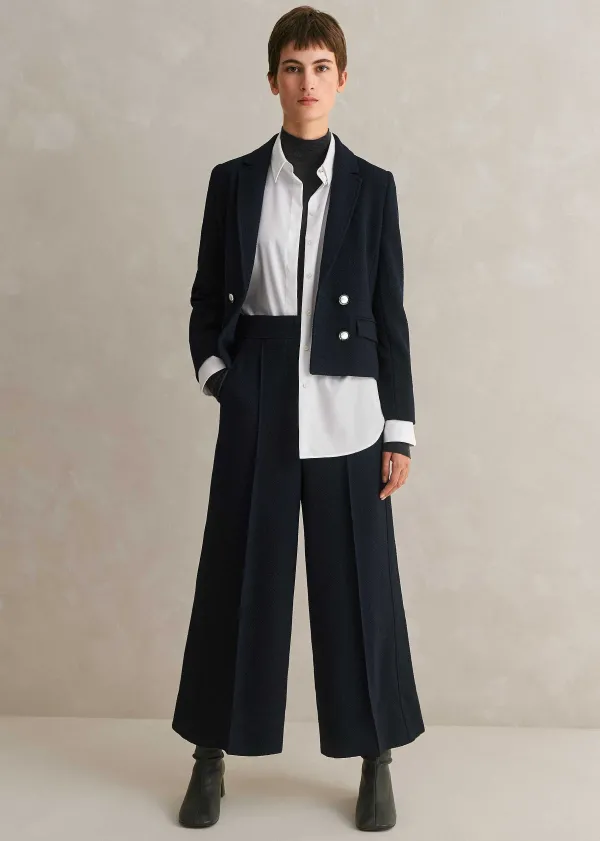 ME+EM High Waisted Wide Leg Cropped Trouser Suit | Women Suits And Co-Ords