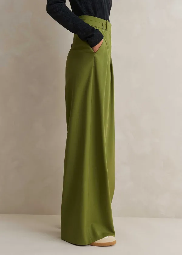 highwaisted_multi_pleat_trouser__belt_2.webp ME+EM High-Waisted Multi Pleat Trouser + Belt | Women Wide-Leg Trousers