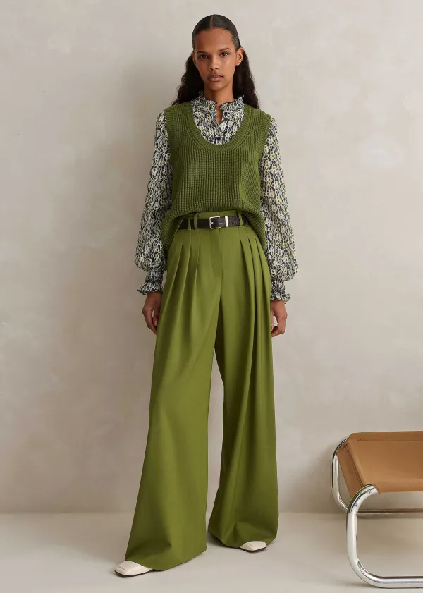 highwaisted_multi_pleat_trouser__belt_6.webp ME+EM High-Waisted Multi Pleat Trouser + Belt | Women Wide-Leg Trousers