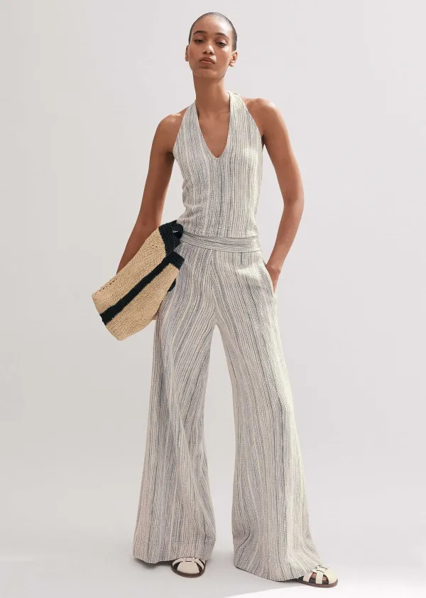 ME+EM Jacquard Halterneck Top | Women Vests And Camis