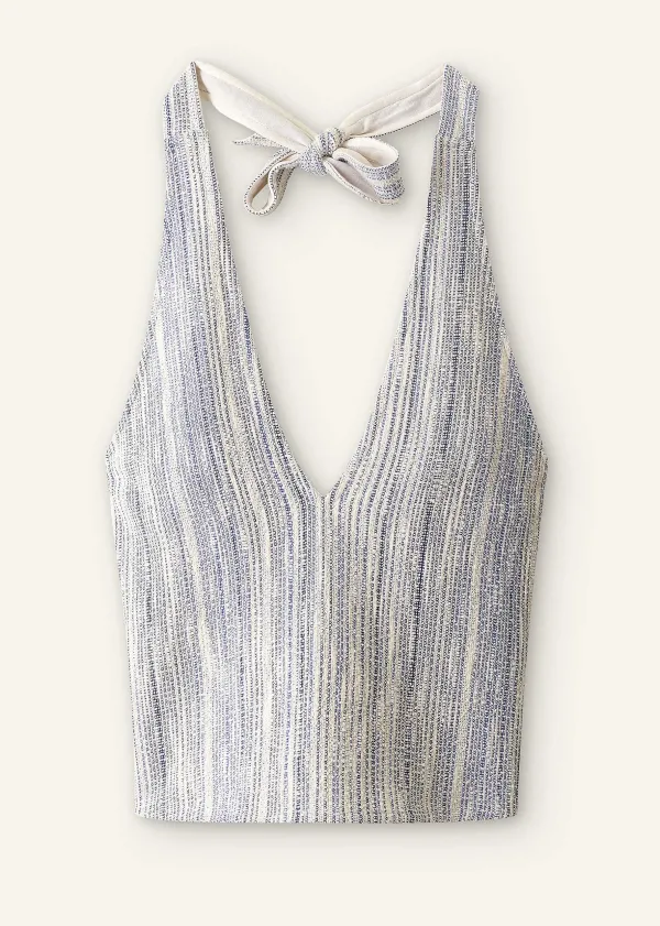 jacquard_halterneck_top_5.webp ME+EM Jacquard Halterneck Top | Women Vests And Camis