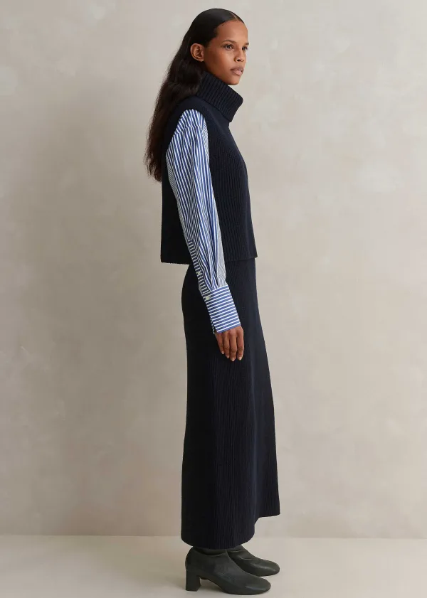 ME+EM Knitted Vest + Skirt Co-Ord | Women Suits And Co-Ords