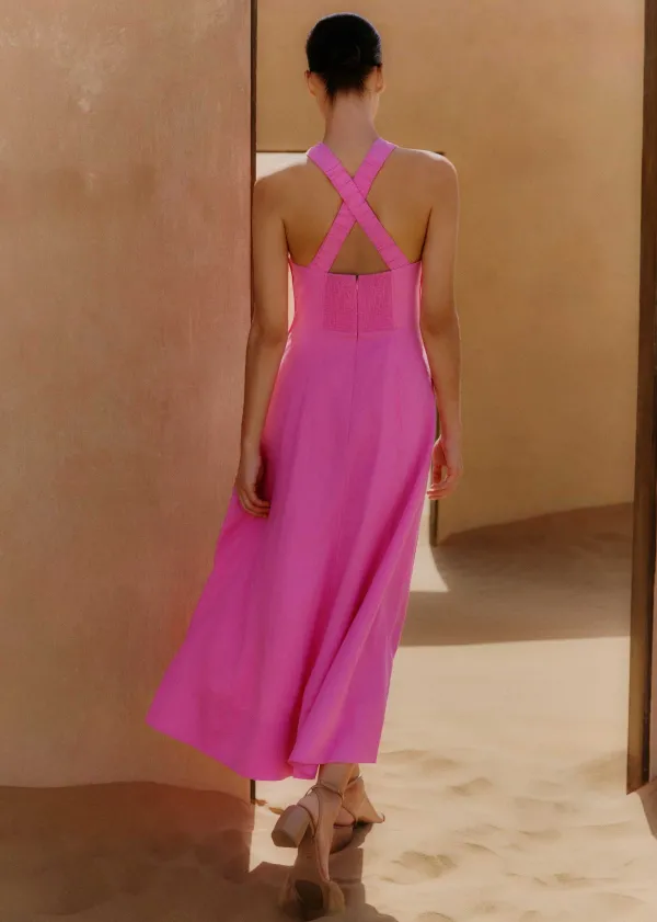 linenblend_crossover_maxi_dress_3.webp ME+EM Linen-Blend Crossover Maxi Dress | Women Maxi Dresses