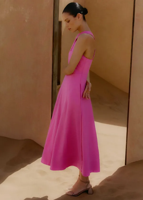 linenblend_crossover_maxi_dress_4.webp ME+EM Linen-Blend Crossover Maxi Dress | Women Maxi Dresses