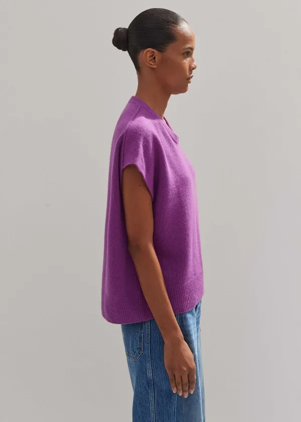 ME+EM Lofty Cashmere Relaxed Curved Hem Vest | Women Vests