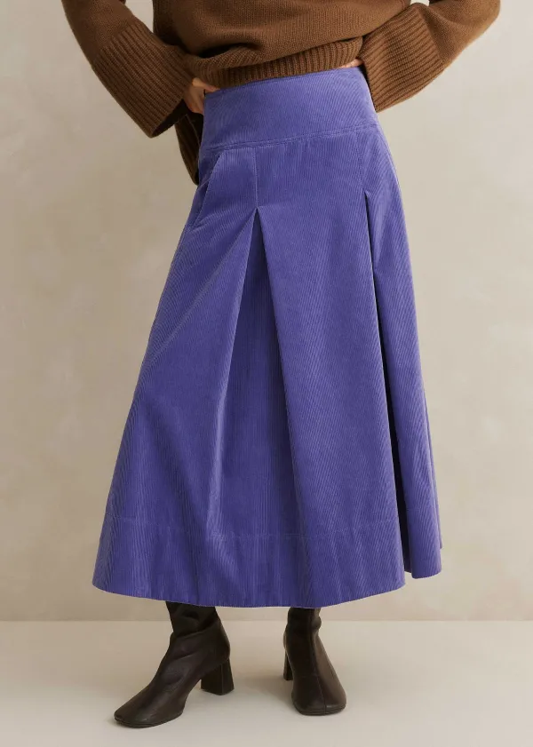 luxe_cord_aline_midi_skirt_4.webp ME+EM Luxe Cord A-Line Midi Skirt | Women Skirts