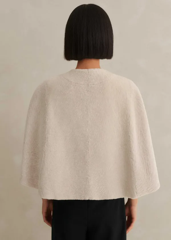 ME+EM Luxe Shearling Cape | Women Crop Jackets