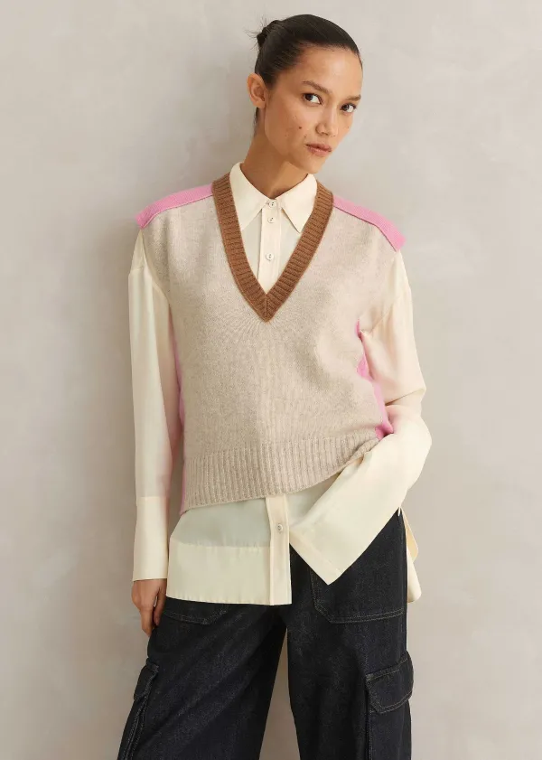 merino_cashmere_colour_block_vest_3.webp ME+EM Merino Cashmere Colour Block Vest | Women Vests
