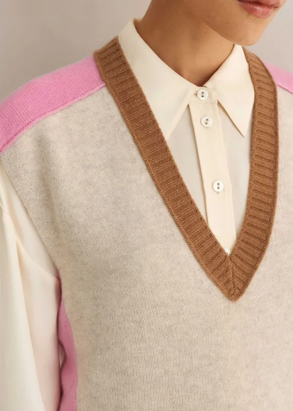 merino_cashmere_colour_block_vest_4.webp ME+EM Merino Cashmere Colour Block Vest | Women Vests