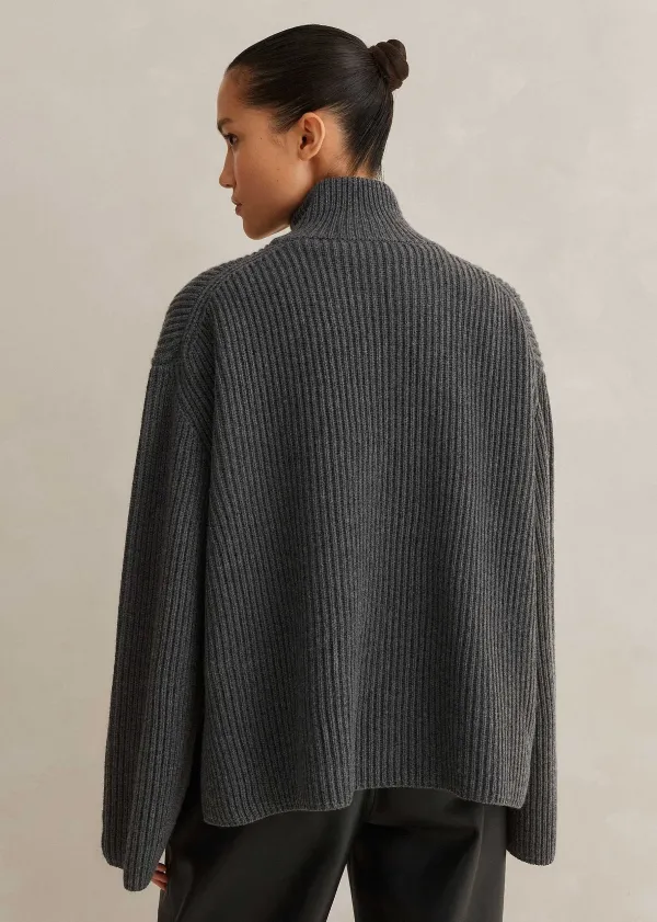 merino_cashmere_crop_half_zip_jumper_4.webp ME+EM Merino Cashmere Crop Half Zip Jumper | Women Jumpers