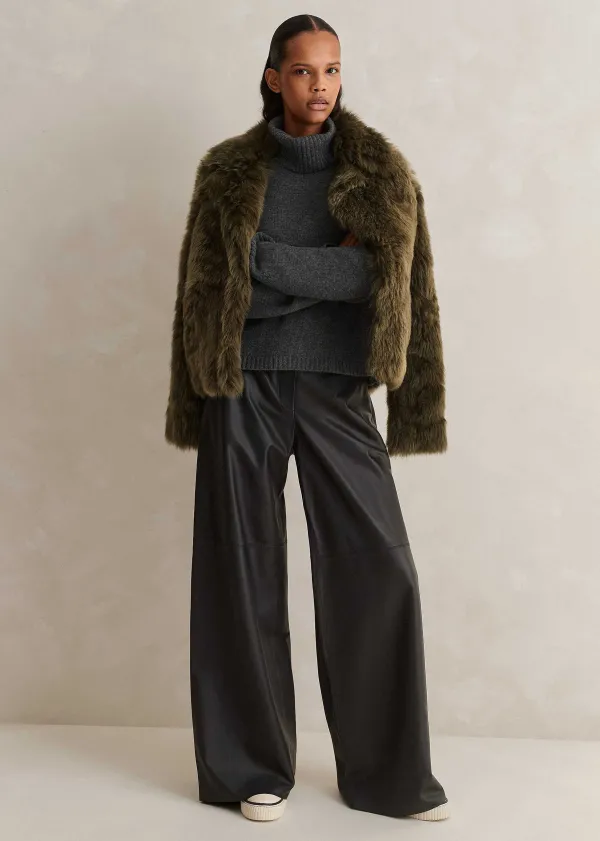 ME+EM Merino Cashmere Relaxed Crop Jumper + Snood | Women Jumpers