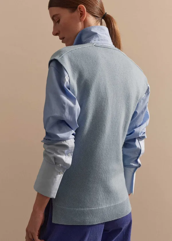 merino_cashmere_relaxed_vneck_vest_2.webp ME+EM Merino Cashmere Relaxed V-Neck Vest | Women Vests