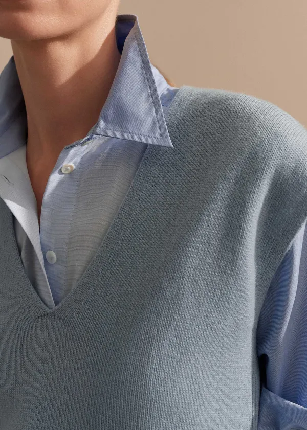 merino_cashmere_relaxed_vneck_vest_3.webp ME+EM Merino Cashmere Relaxed V-Neck Vest | Women Vests