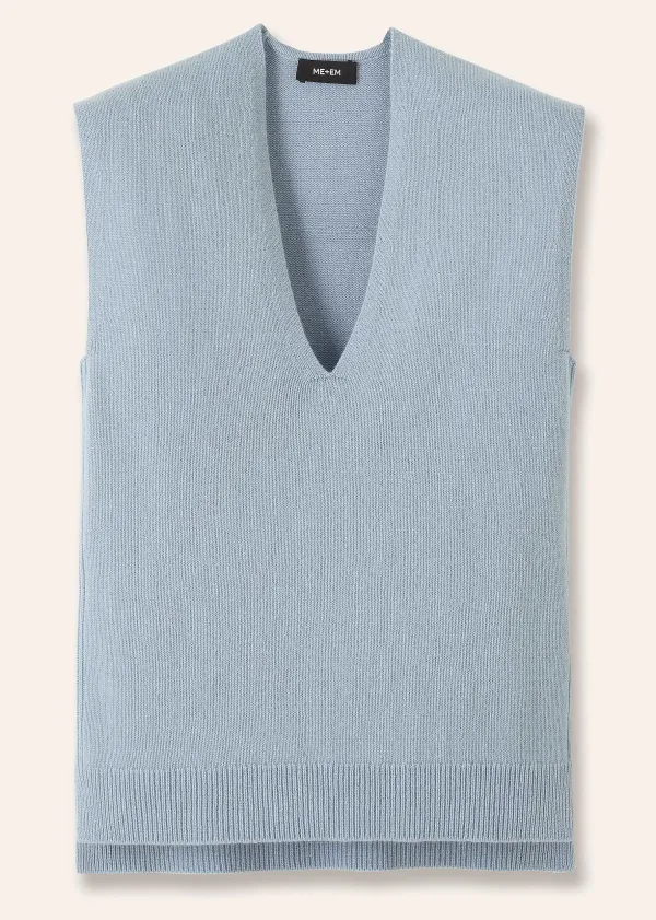 merino_cashmere_relaxed_vneck_vest_4.webp ME+EM Merino Cashmere Relaxed V-Neck Vest | Women Vests