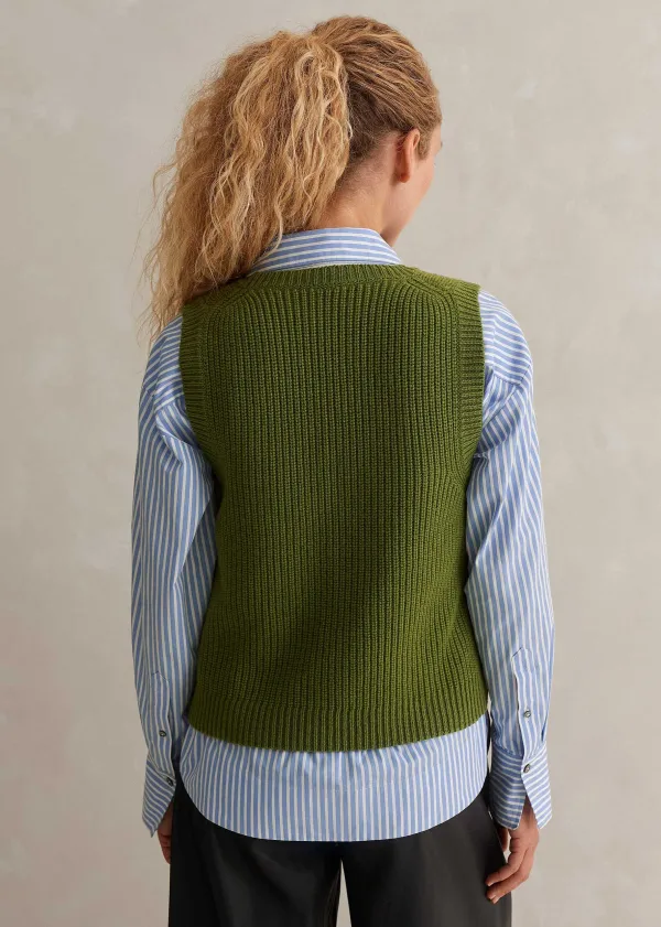 merino_cashmere_ribbed_scoop_neck_vest_3.webp ME+EM Merino Cashmere Ribbed Scoop Neck Vest | Women Vests