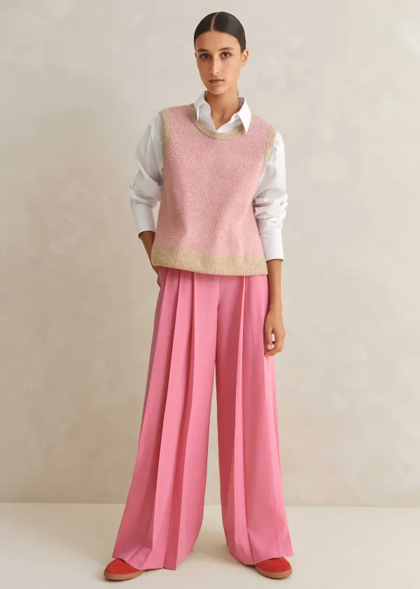 merino_cashmere_silk_lace_stitch_vest__snood_1.webp ME+EM Merino Cashmere Silk Lace Stitch Vest + Snood | Women Vests