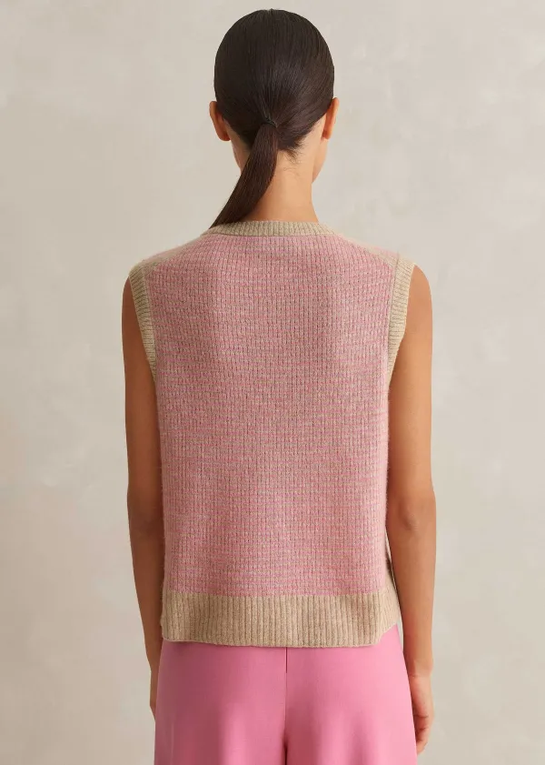 merino_cashmere_silk_lace_stitch_vest__snood_4.webp ME+EM Merino Cashmere Silk Lace Stitch Vest + Snood | Women Vests