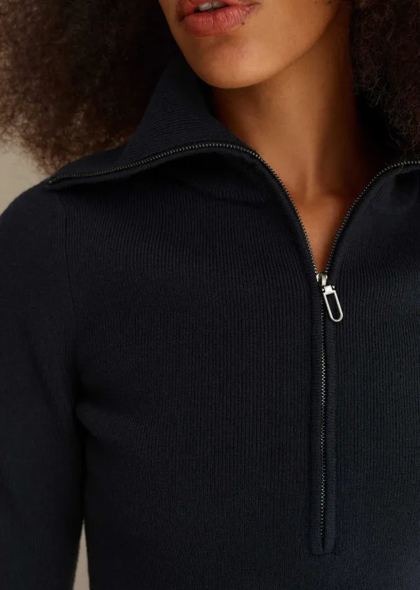 merino_stretch_half_zip_jumper_5.webp ME+EM Merino Stretch Half Zip Jumper | Women Jumpers