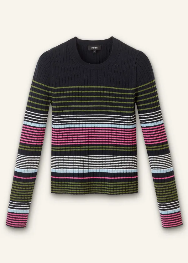 merino_stretch_slim_rib_stripe_jumper_2.webp ME+EM Merino Stretch Slim Rib Stripe Jumper | Women Jumpers