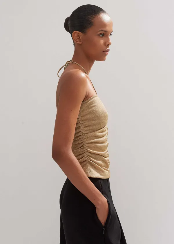 ME+EM Metallic Bandeau Top | Women Vests And Camis