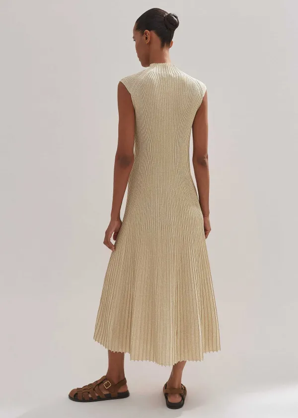 metallic_rib_knit_cap_sleeve_midi_dress_4.webp ME+EM Metallic Rib Knit Cap Sleeve Midi Dress | Women Midi Dresses