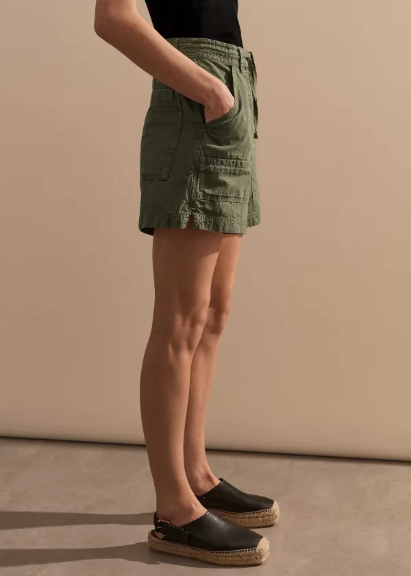 ME+EM Oversized Patch Short + Tie | Women Shorts