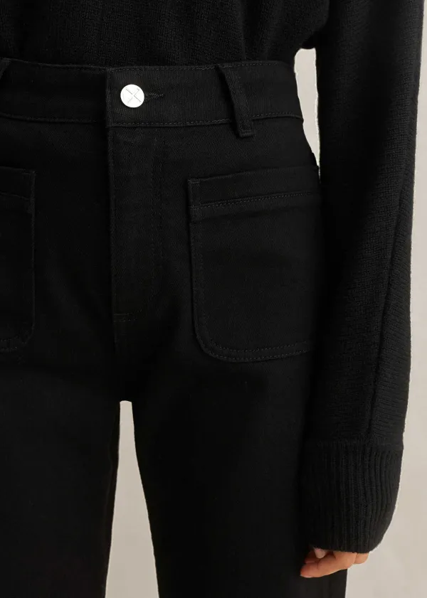 ME+EM Patch Pocket Subtle Flare Jean | Women Jeans