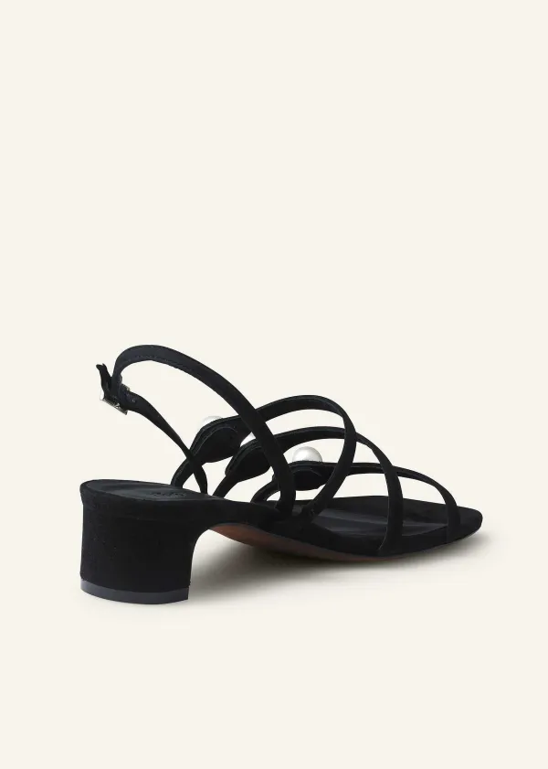 pearl_detail_suede_kitten_sandal_4.webp ME+EM Pearl Detail Suede Kitten Sandal | Women Sandals