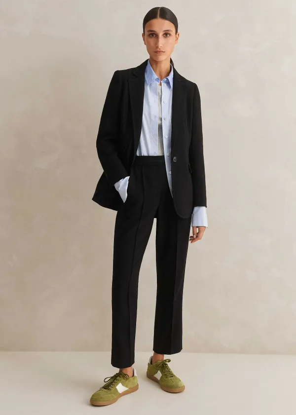 ME+EM Perfect Workwear Long Blazer Slim-Crop Trouser Suit | Women Suits And Co-Ords