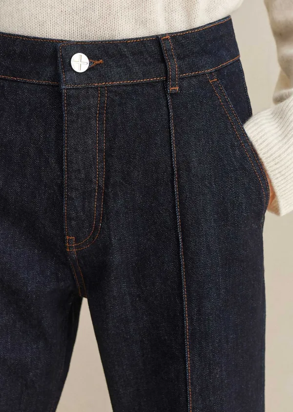 pin_tuck_kick_flare_crop_jean_6.webp ME+EM Pin Tuck Kick Flare Crop Jean | Women Denim