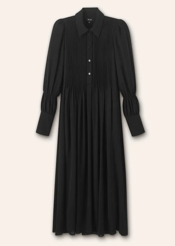 ME+EM Pleated Midi Shirt Dress + Belt | Women Maxi Dresses