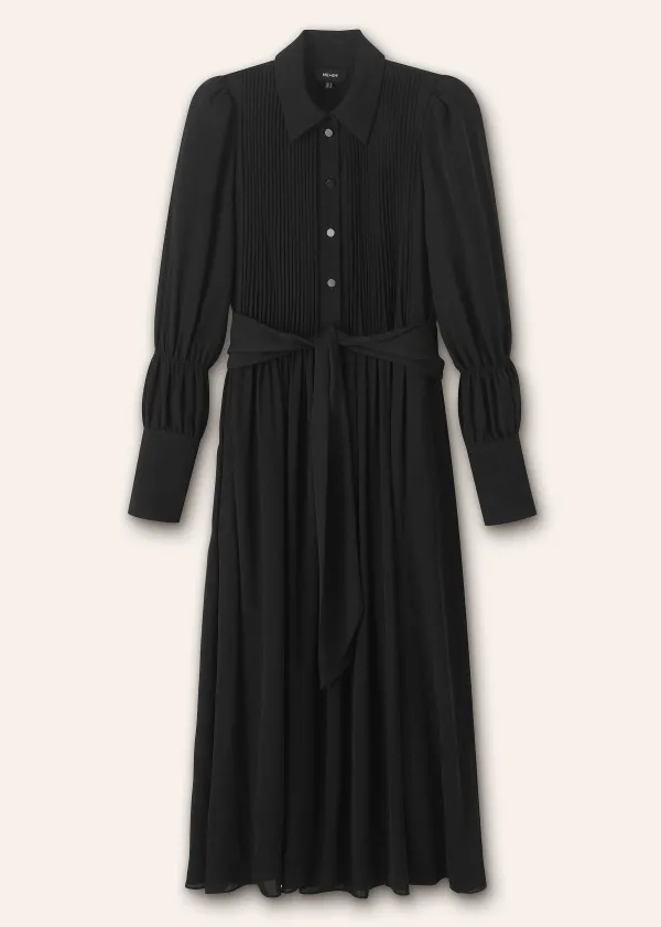 pleated_midi_shirt_dress__belt_4.webp ME+EM Pleated Midi Shirt Dress + Belt | Women Maxi Dresses
