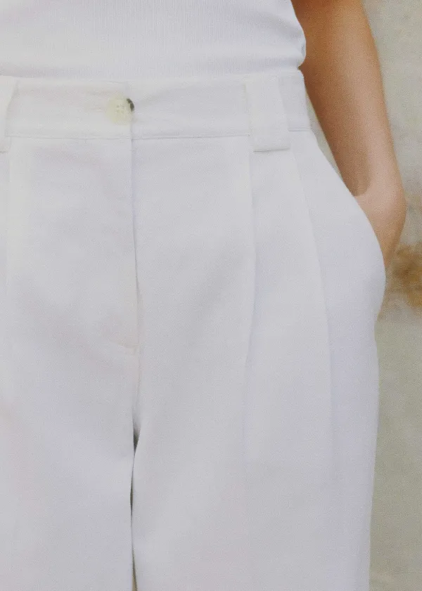 pleated_straightleg_trainergrazer_trouser_3.webp ME+EM Pleated Straight-Leg Trainer-Grazer Trouser | Women Crop Trousers