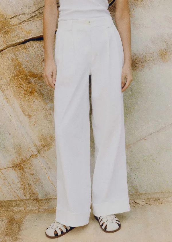 pleated_straightleg_trainergrazer_trouser_4.webp ME+EM Pleated Straight-Leg Trainer-Grazer Trouser | Women Crop Trousers