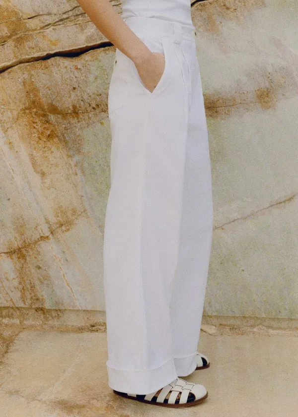 pleated_straightleg_trainergrazer_trouser_5.webp ME+EM Pleated Straight-Leg Trainer-Grazer Trouser | Women Crop Trousers